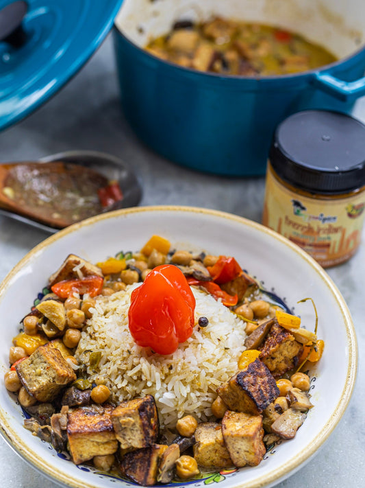 french indian vegan curry