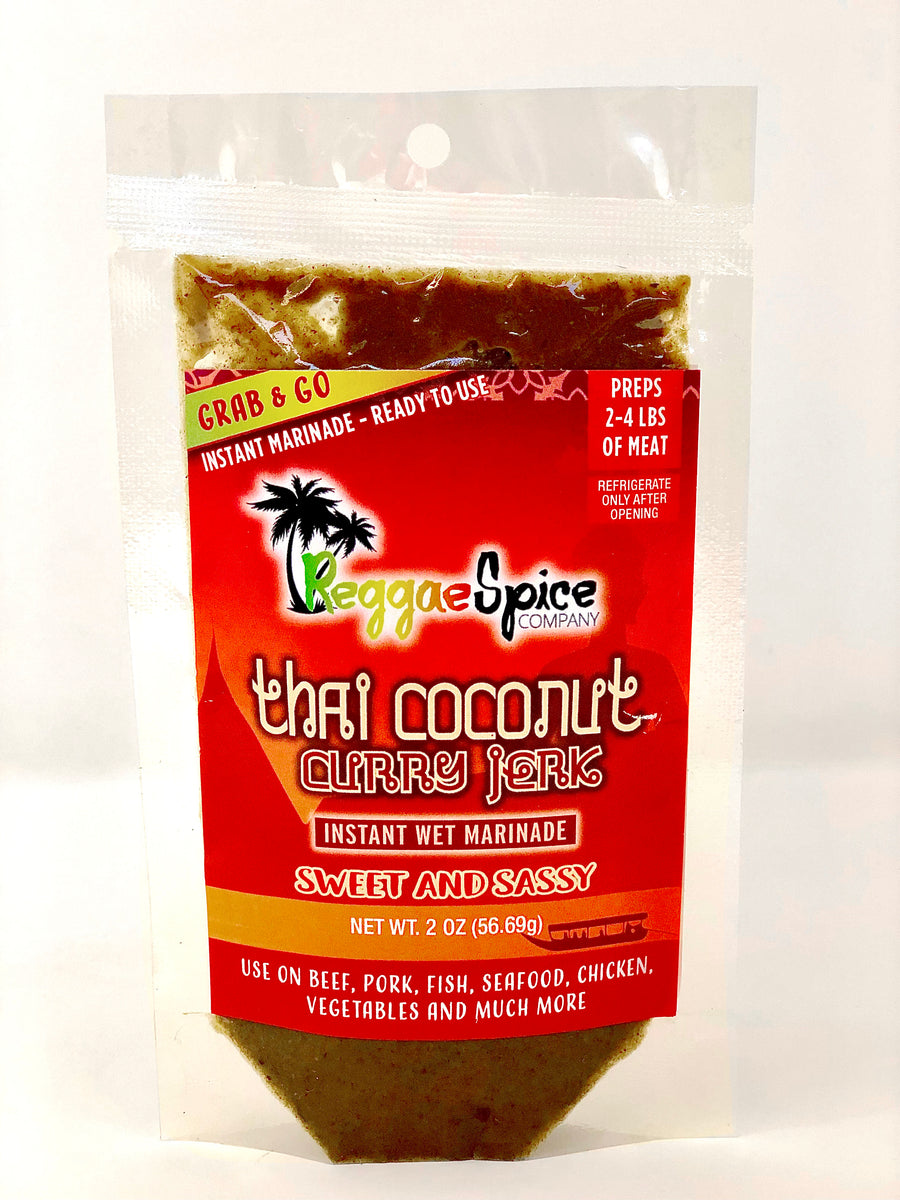 Grab and Go Pouch - Thai Coconut Curry Jerk - Reggaespice